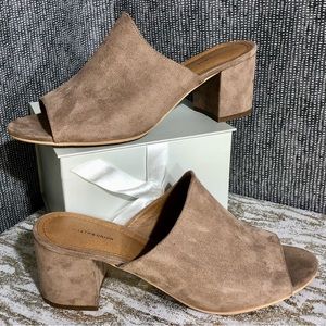 14th & Union HAYZEL Faux Suede Mules